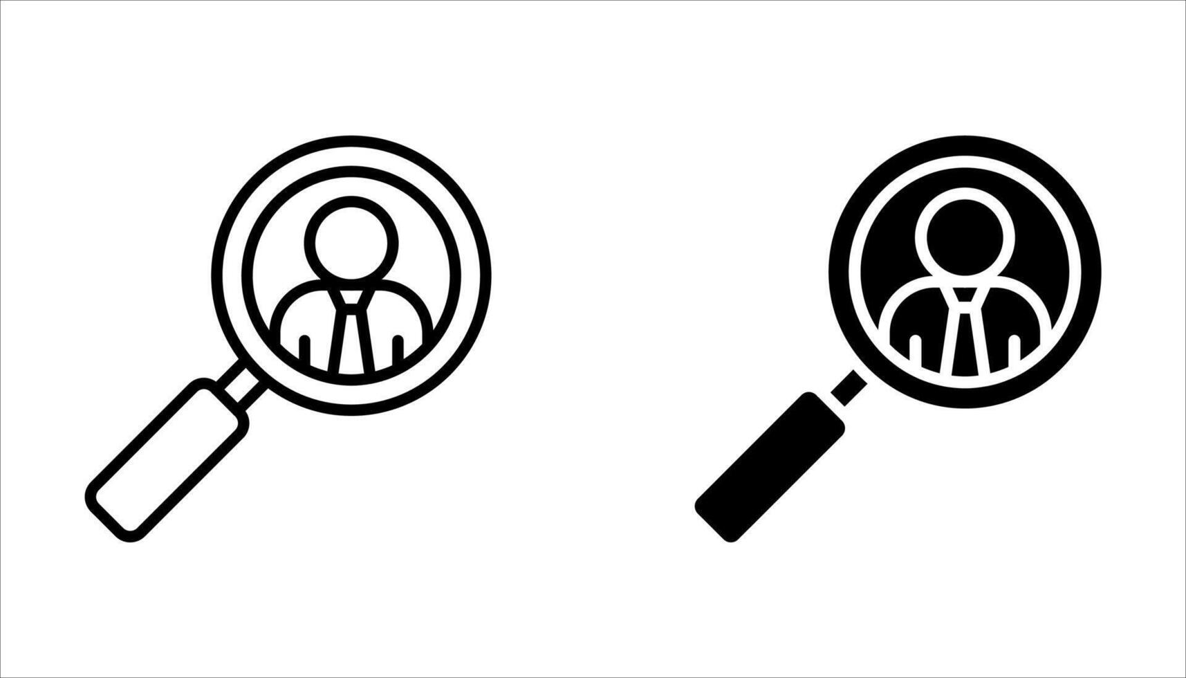 search job icon set on white background. vector