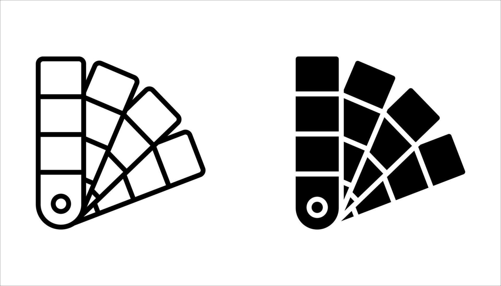 pantone icon set on white. vector