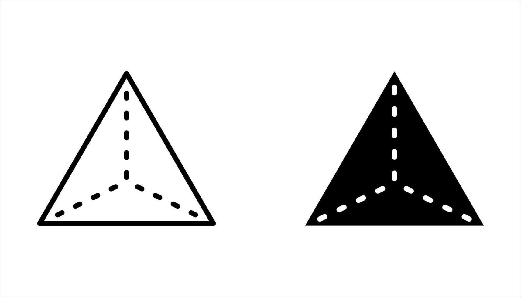 geometry icon set on white. vector