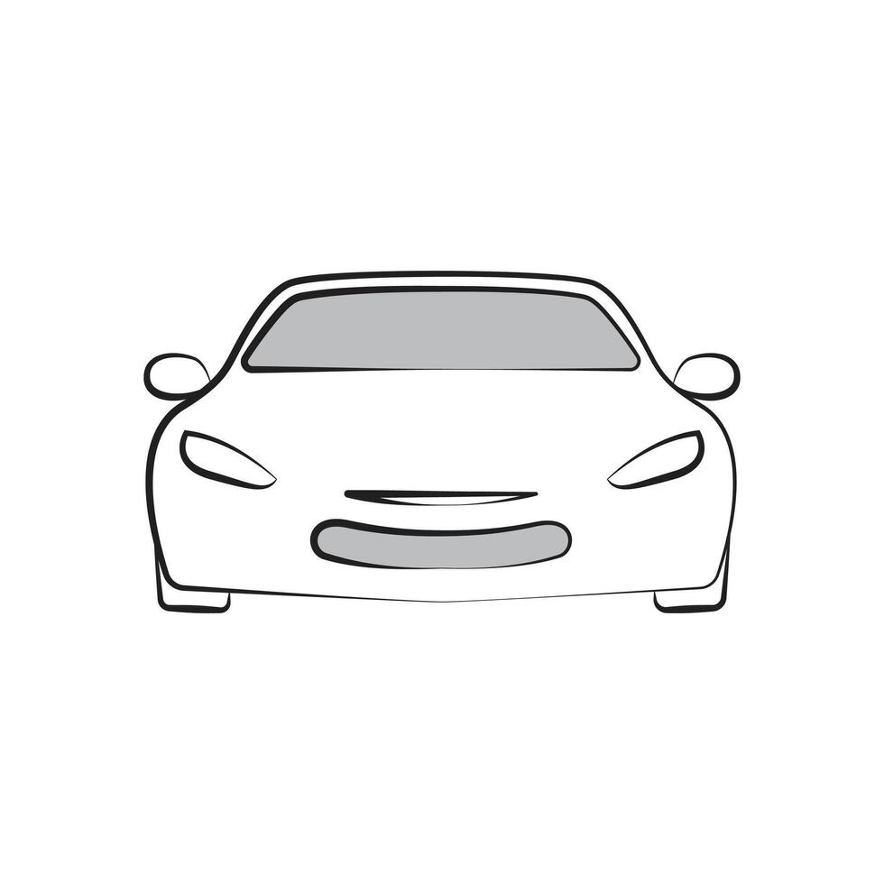 Simple Car Icon vector