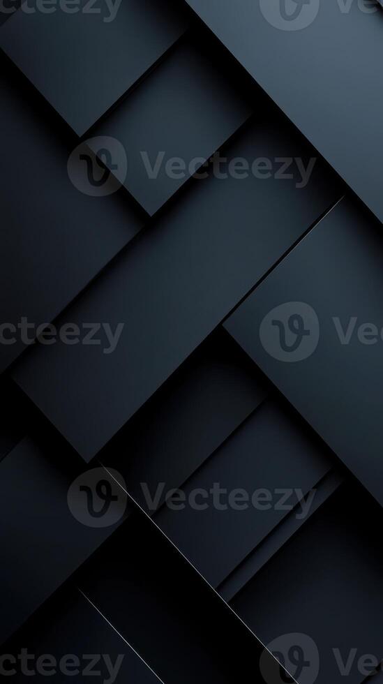 Abstract dark geometric layers create a modern minimalist texture that conveys depth and dimension in design photo