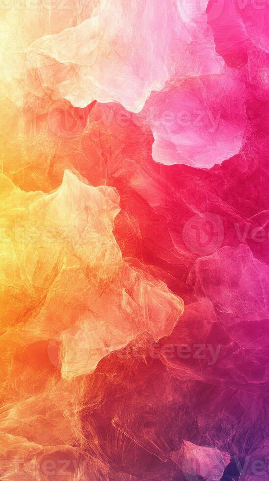 Colorful abstract patterns with vibrant pink, orange, and yellow hues creating a warm, contemporary atmosphere photo