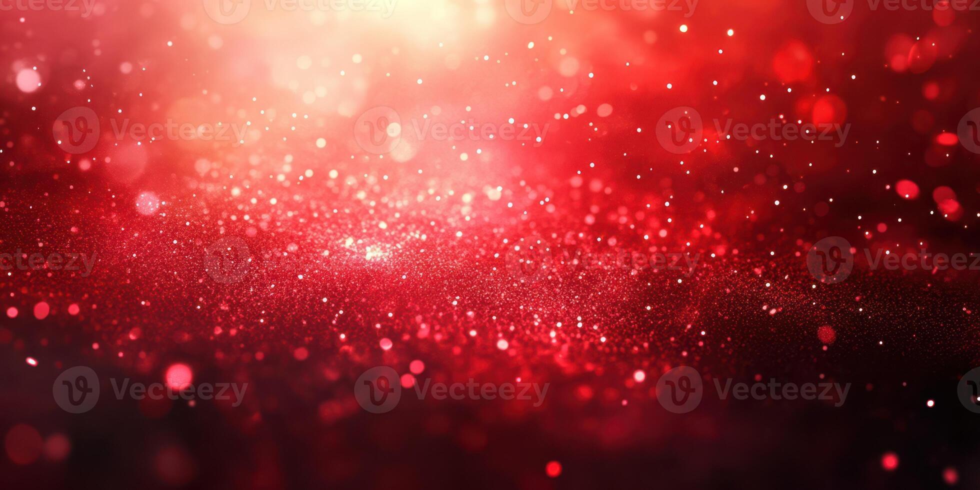 Sparkling red particles create a magical atmosphere during a festive evening celebration photo