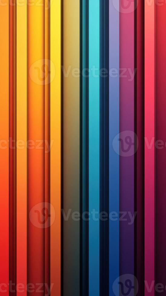 Vibrant vertical stripes of color create a stunning visual display in a modern art setting photo