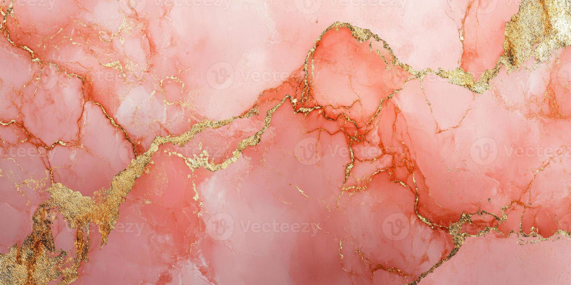 Elegant pink marble with gold veins showcasing natural beauty and sophistication in design photo