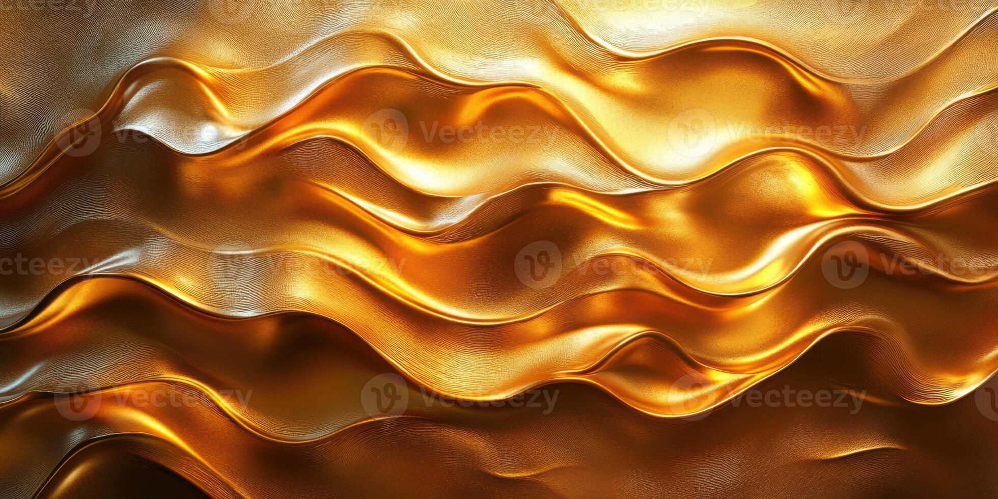 Wavy golden texture flowing in dynamic patterns, showcasing a rich and luxurious aesthetic photo