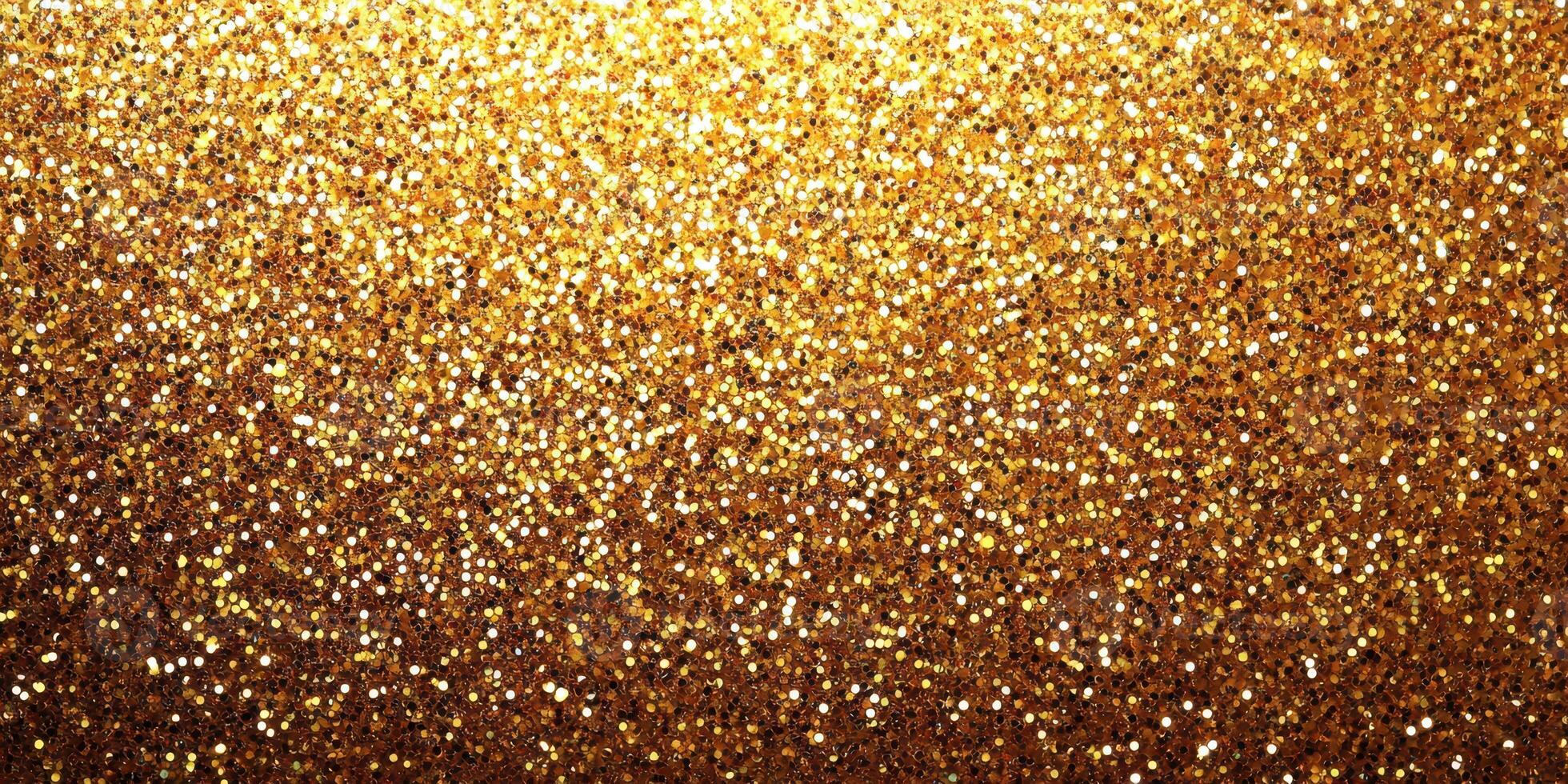 Sparkling gold glitter background with shimmering reflections for arts and crafts photo