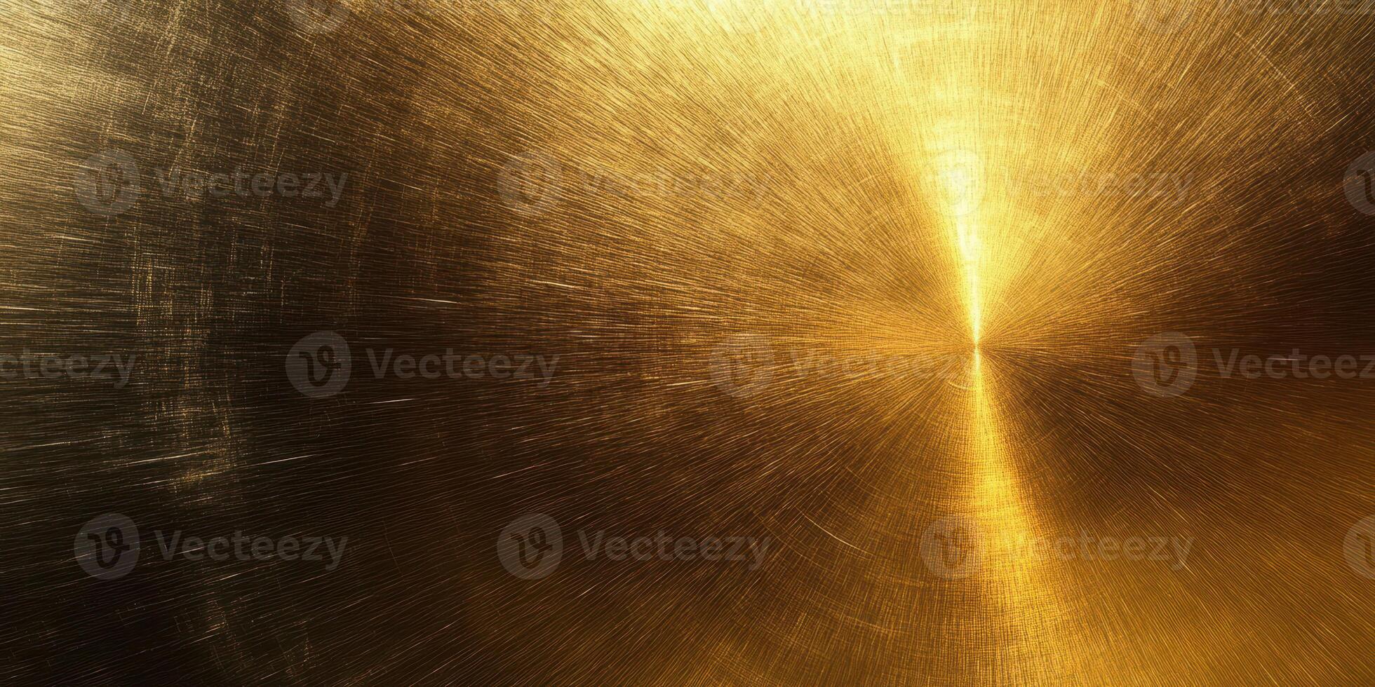 Shimmering golden surface reflecting light with intricate patterns in an artistic display photo