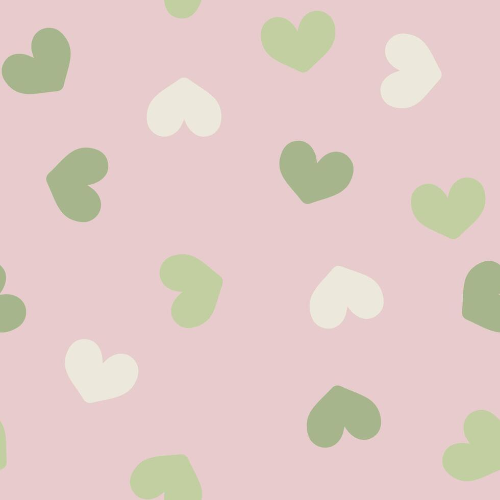 Valentine's Day. The background is a light pastel pink with the heart, heart seamless pattern illustration, doodle summer, kids and baby designs for print fabric. vector
