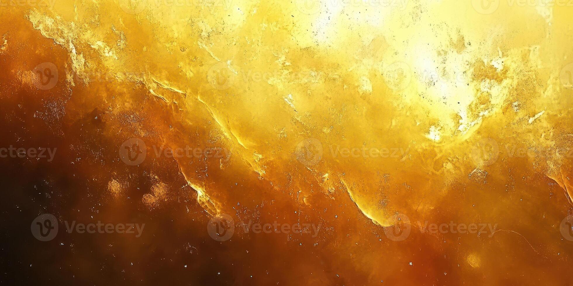Golden cosmic clouds with bursts of light create a mesmerizing atmosphere in the universe photo