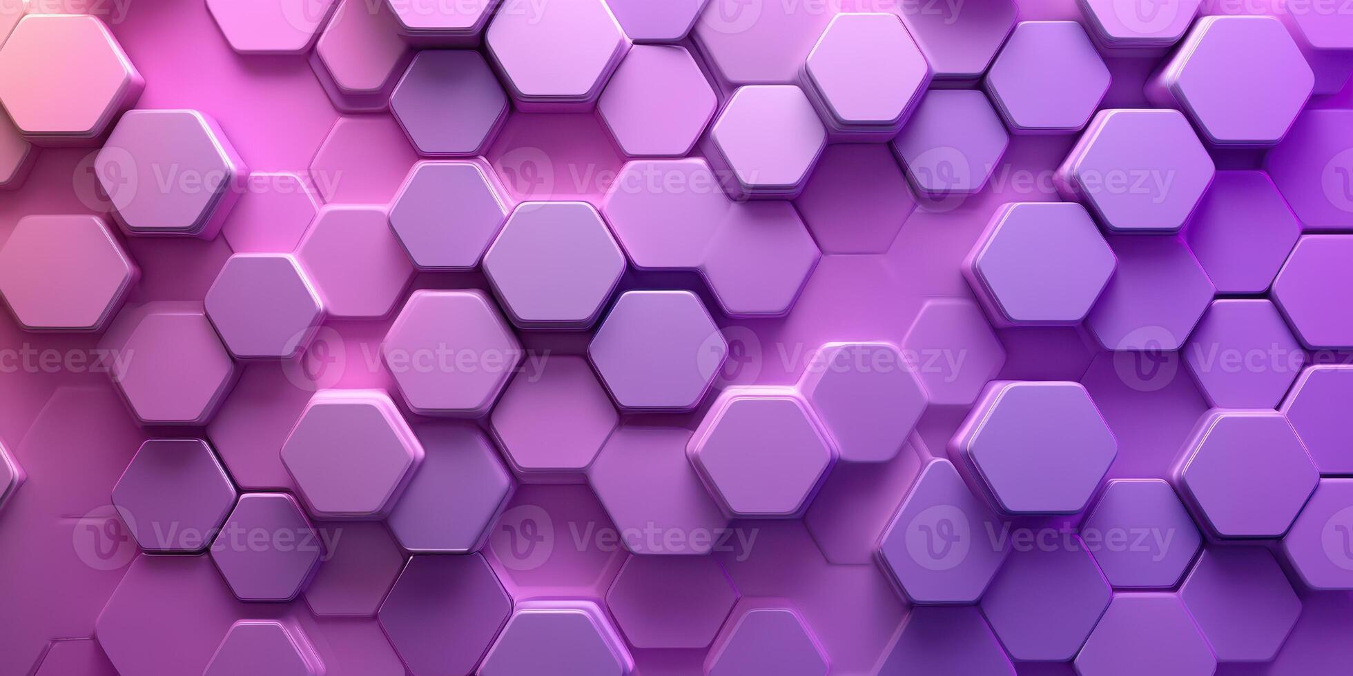 Colorful hexagonal pattern creates a vibrant abstract background featuring shades of purple and pink photo
