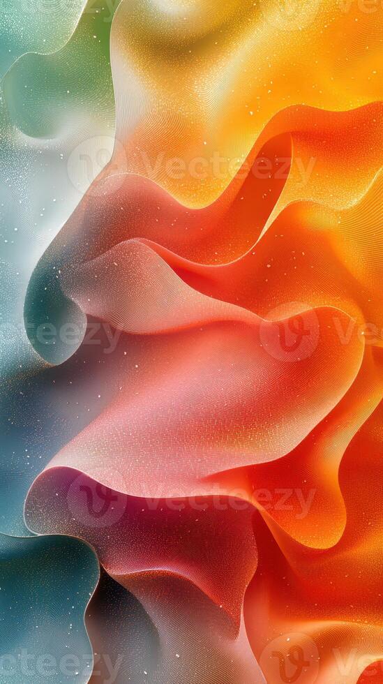 Colorful abstract design with flowing shapes and smooth gradients creating a dynamic visual experience photo