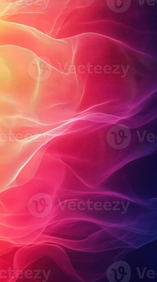 Vibrant flowing waves of color create a mesmerizing abstract background in shades of pink, orange, and purple photo