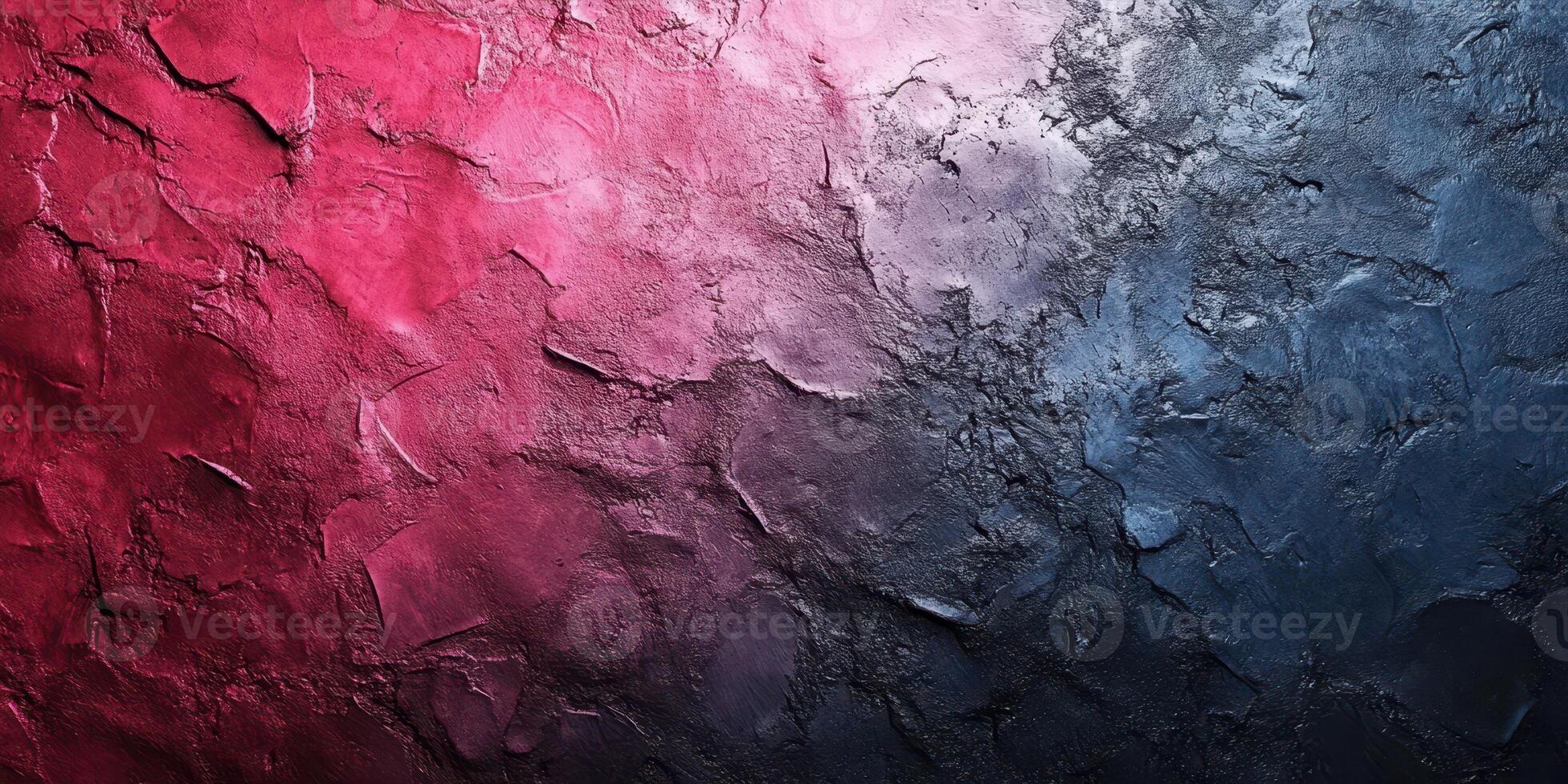 Bright color gradient wall with textured surface showcasing deep red, purple, and blue tones at an artistic studio setting photo