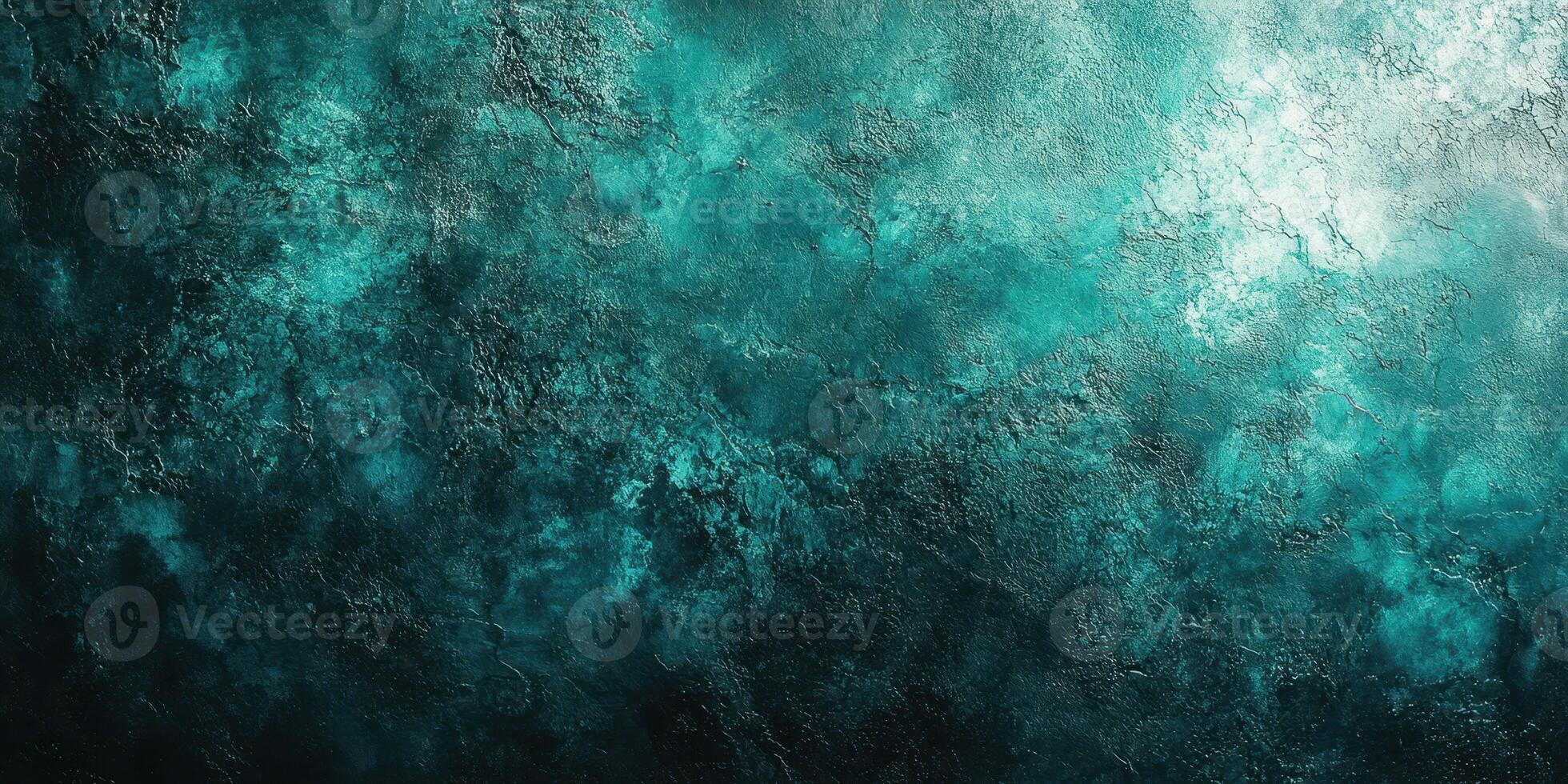 Textured teal and turquoise abstract background with subtle variations in lighting and depth for creative projects photo
