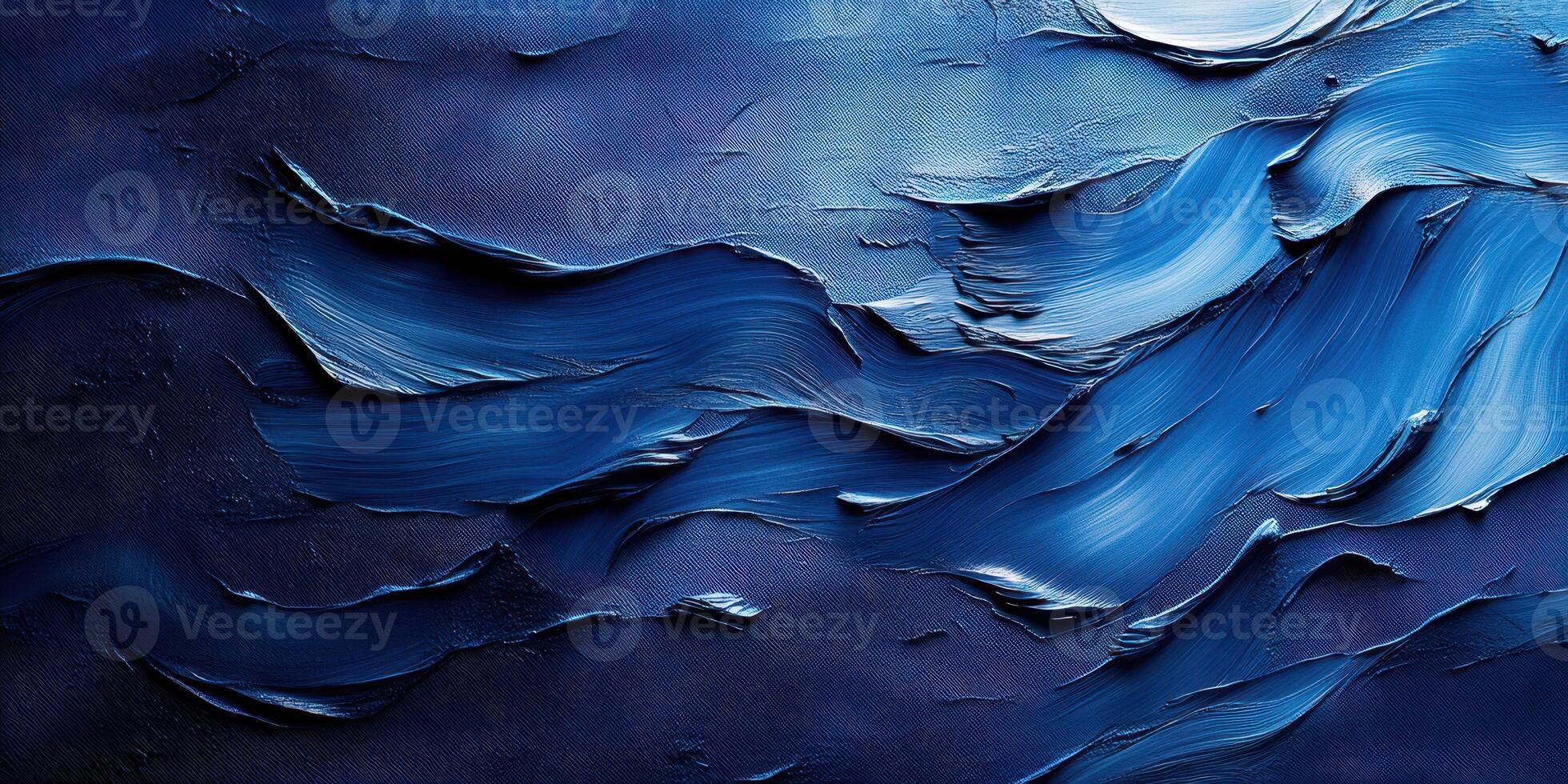 Textured blue abstract waves create a serene atmosphere reminiscent of the ocean at night photo