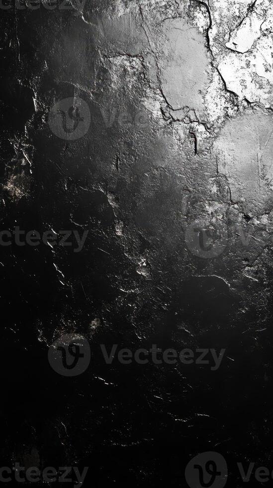 Abstract black and white textured surface created by unique patterns and reflections in light and shadow during daylight photo