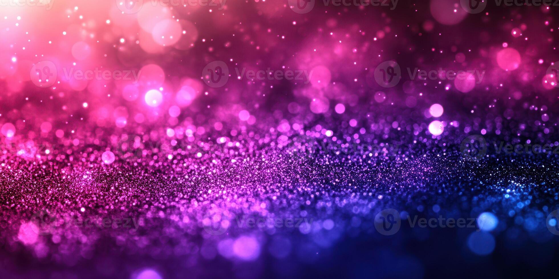 Colorful bokeh lights create a magical atmosphere at nighttime celebration event photo