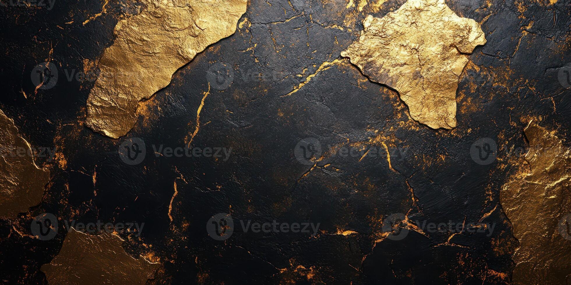 Dark textured surface with gold accents showcasing abstract art and luxurious design elements photo