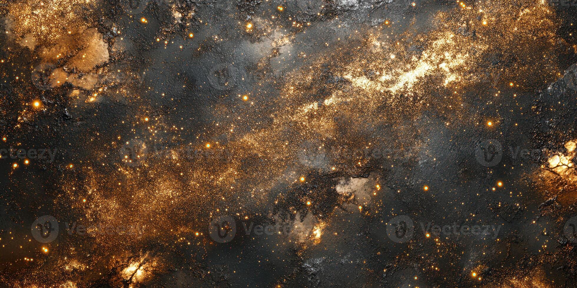 Stunning cosmic view showcasing swirling galaxies and sparkling stars in a dark expanse of space photo