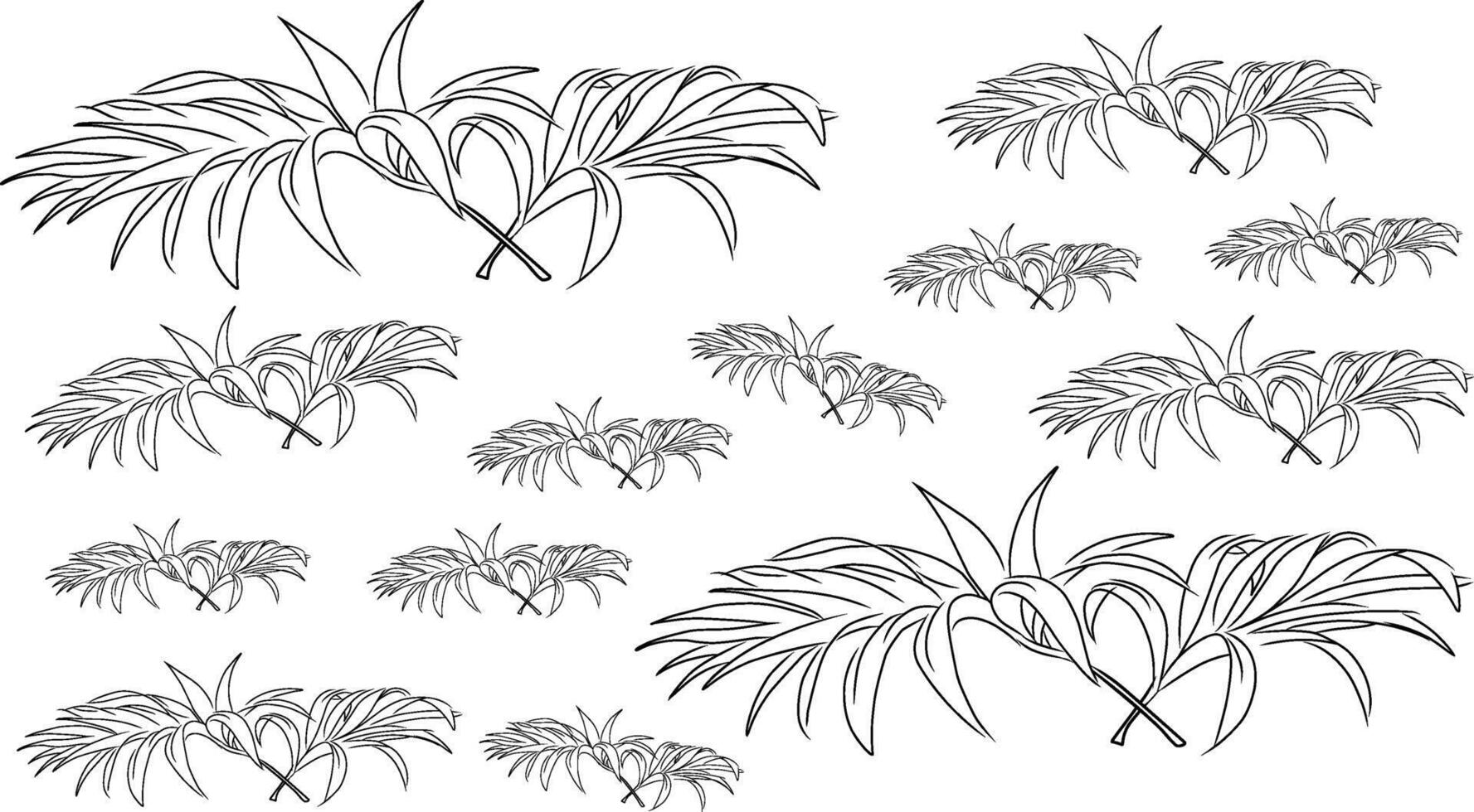 beautiful leaves pattern background. green leaves pattern background. vector