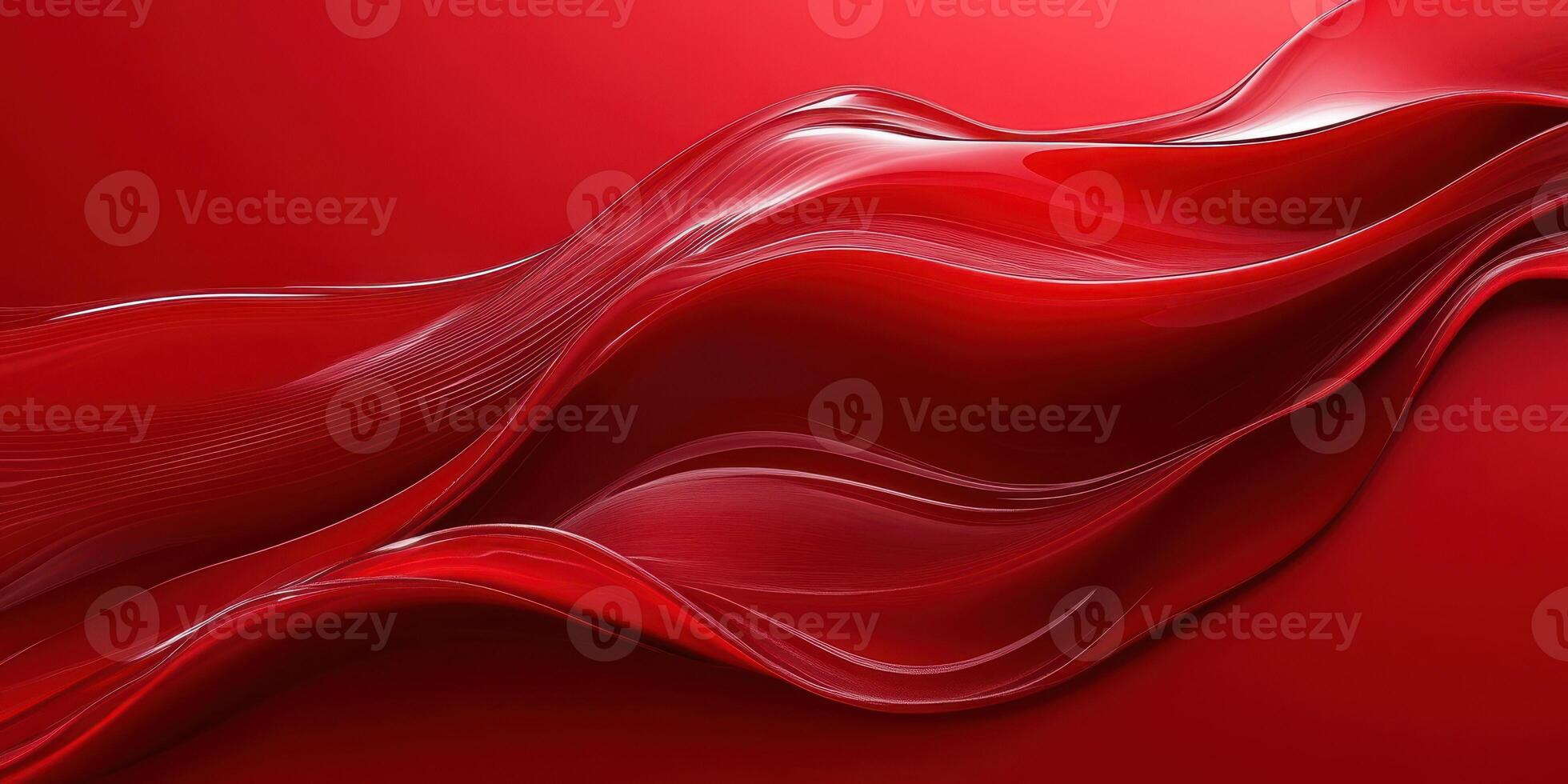 Flowing red waves create dynamic patterns on a vibrant background photo