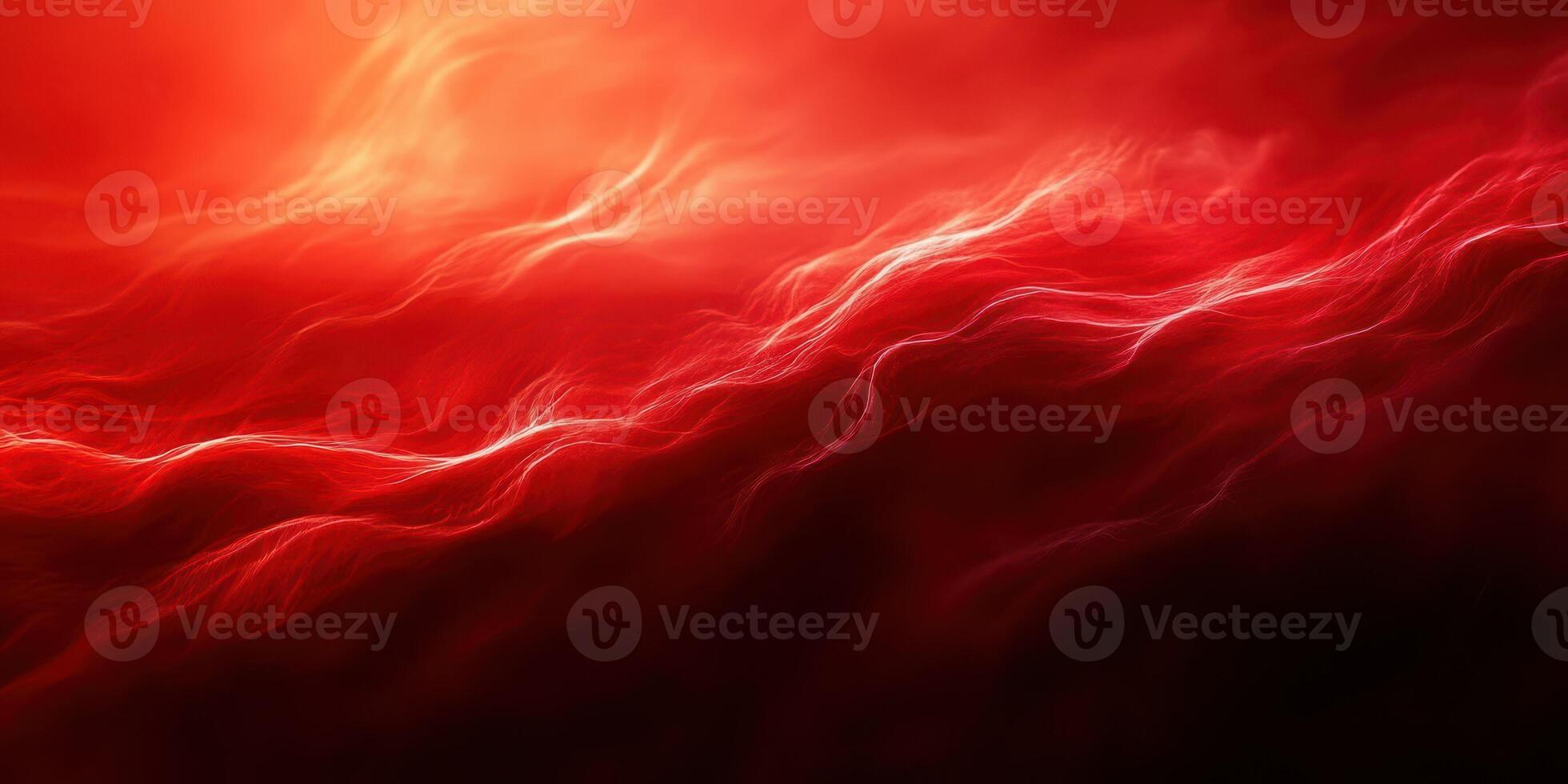 Swirling red patterns create an abstract display of vibrant energy in a dark background photo