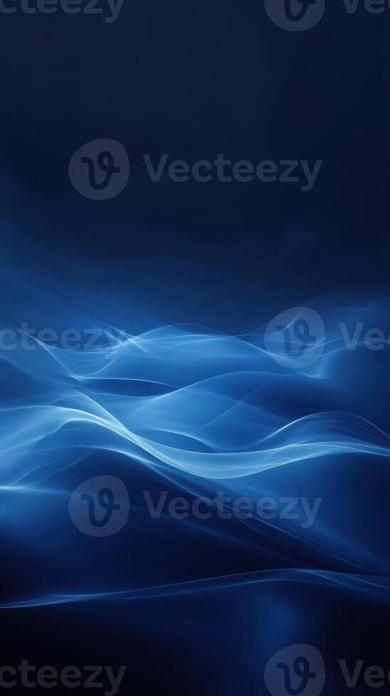 Soft blue waves undulate gracefully in a serene abstract background showcasing movement and tranquility photo