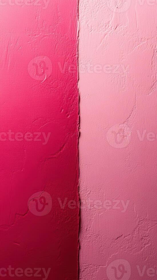 Colorful wall with gradient shades of pink and red showcasing texture and depth in a modern interior setting photo
