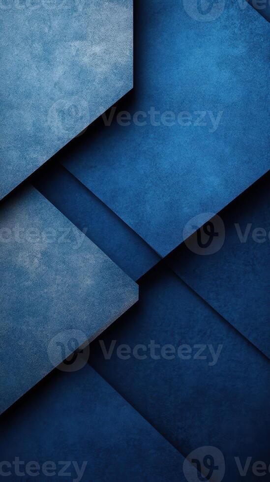Abstract design featuring multiple layers of deep blue textures arranged in an overlapping pattern for a modern aesthetic photo