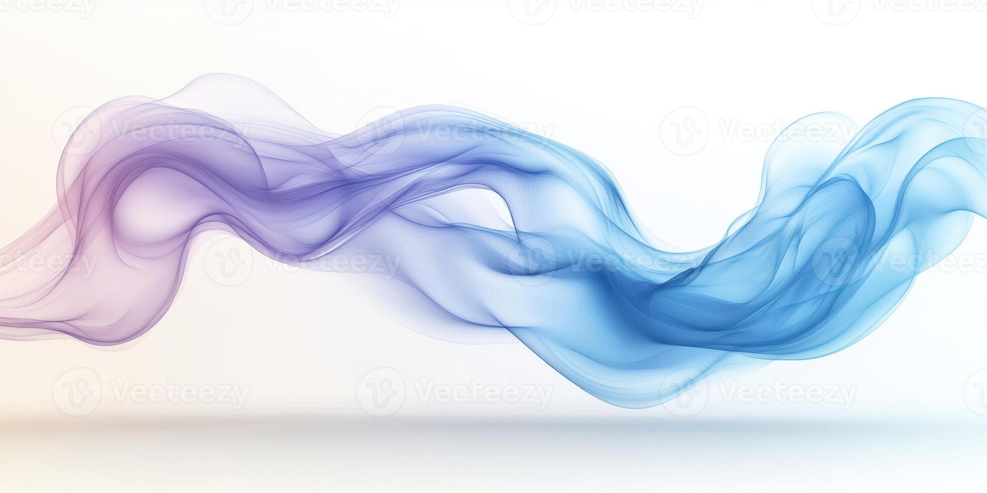 Colorful smoke waves gracefully intertwine in a seamless display of motion and fluidity photo