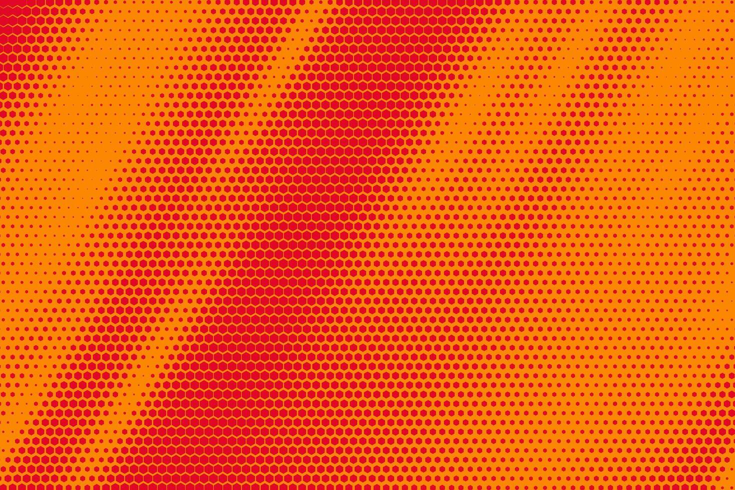 Honeycomb halftone background. Hexagon pattern. Abstract fade gradient with geometric hex dots. Simple dynamic pixel grid. Digital 80s graphic transition texture. vector