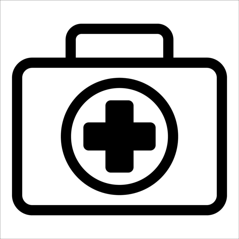 Medical icon first aid kit vector