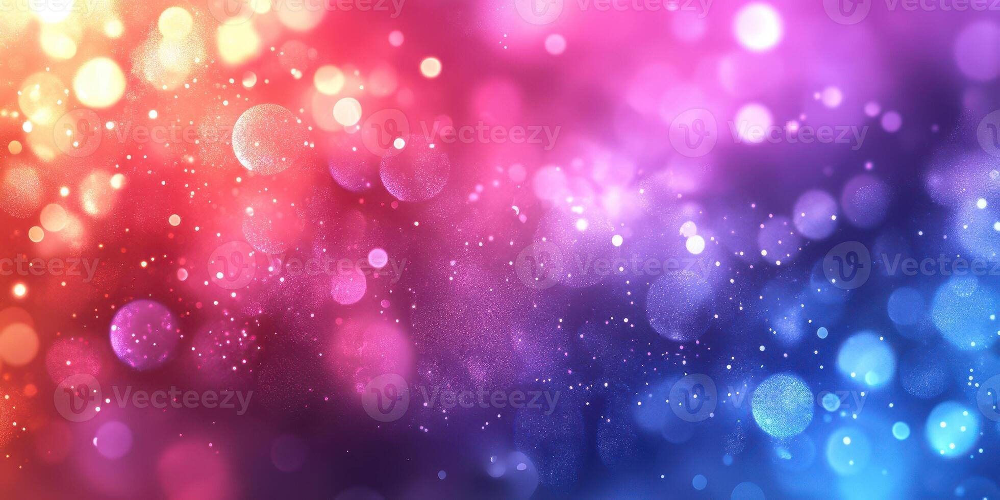 Colorful bokeh lights create a dreamy atmosphere in a vibrant background during an evening event photo