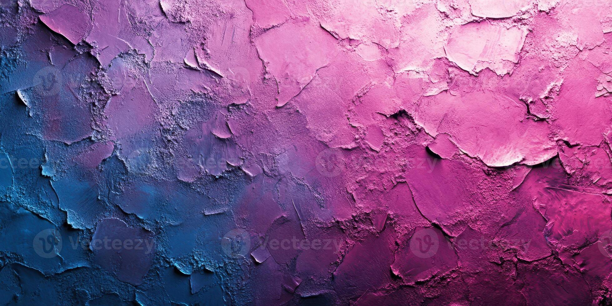 Colorful textured wall with pink and blue hues exemplifying modern artistic design in an urban environment photo