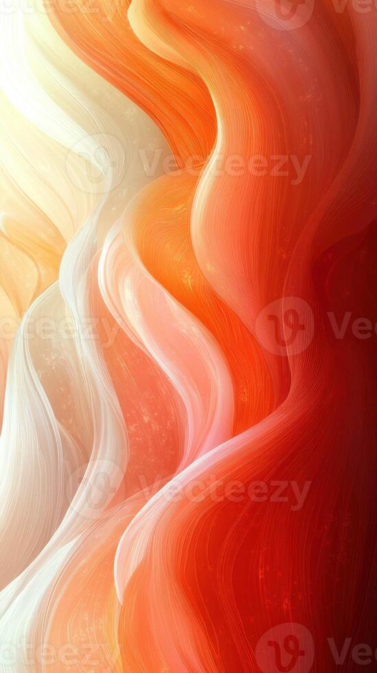 Flowing abstract patterns in warm colors create a soothing visual experience in a digital artwork photo