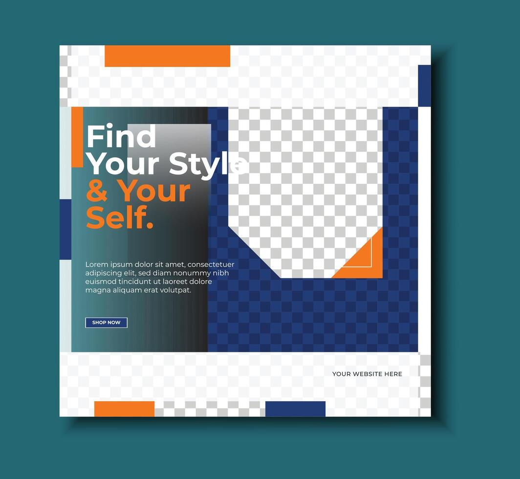 Fashion Template Editable for Social Media Posts and Branding vector