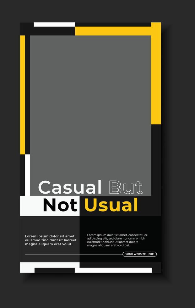 Editable Social Media Fashion Template for Posts and Ads vector