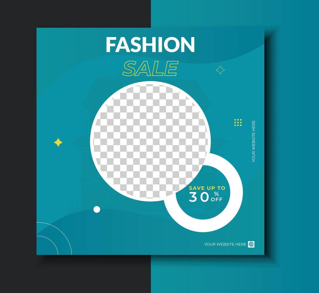 Luxury Fashion Template Editable Social Media Design for Posts vector