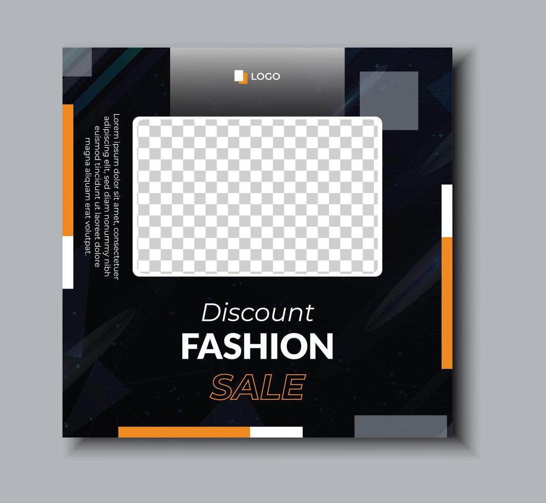 Premium Fashion Template Editable Social Media Design vector