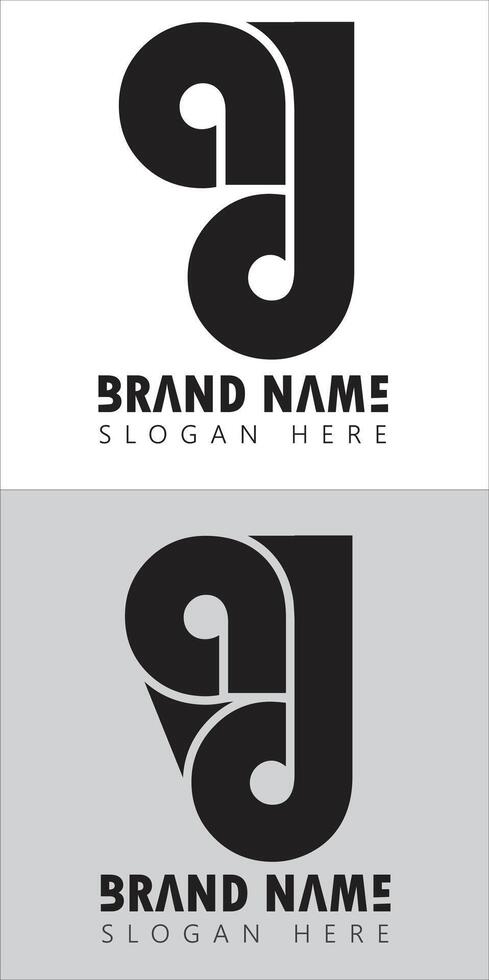 ad letter logo design images icon vector