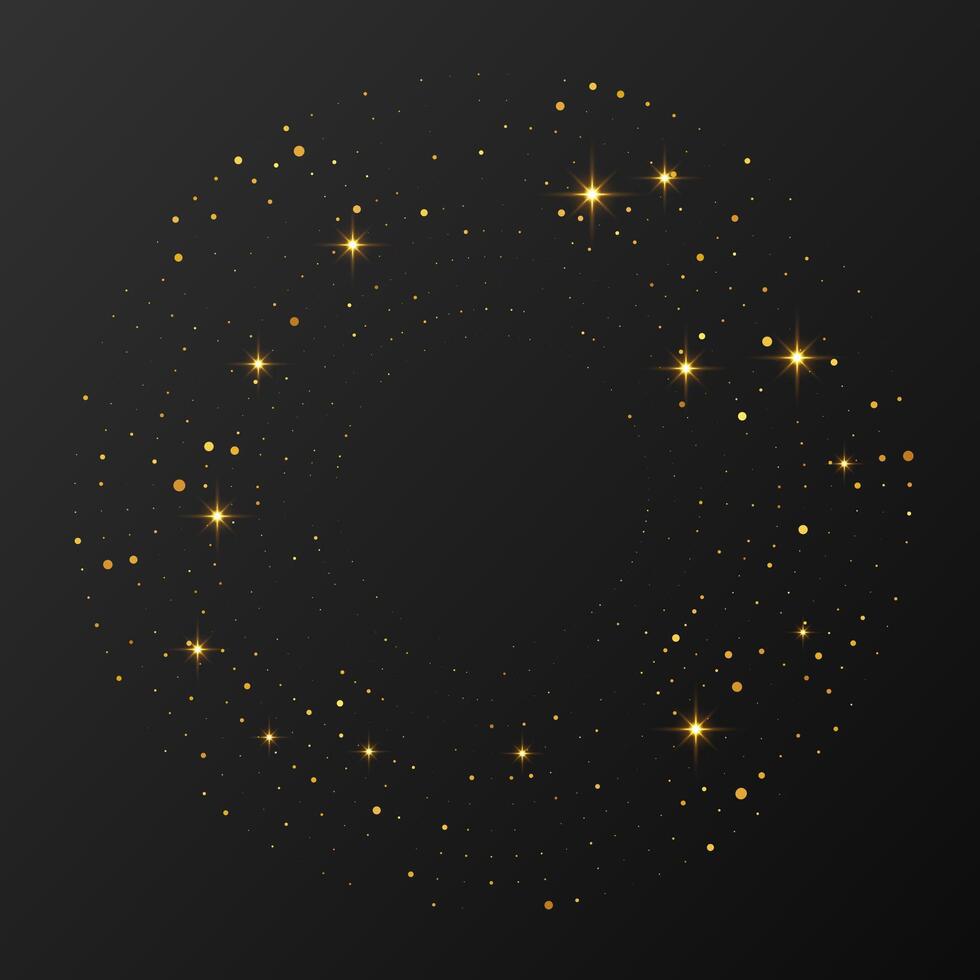 gold glowing halftone dotted background vector