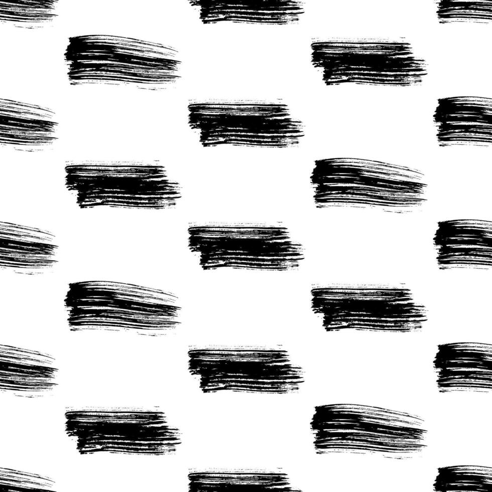 pattern with dark hand drawn scribble smear on white background. Abstract grunge texture. illustration vector