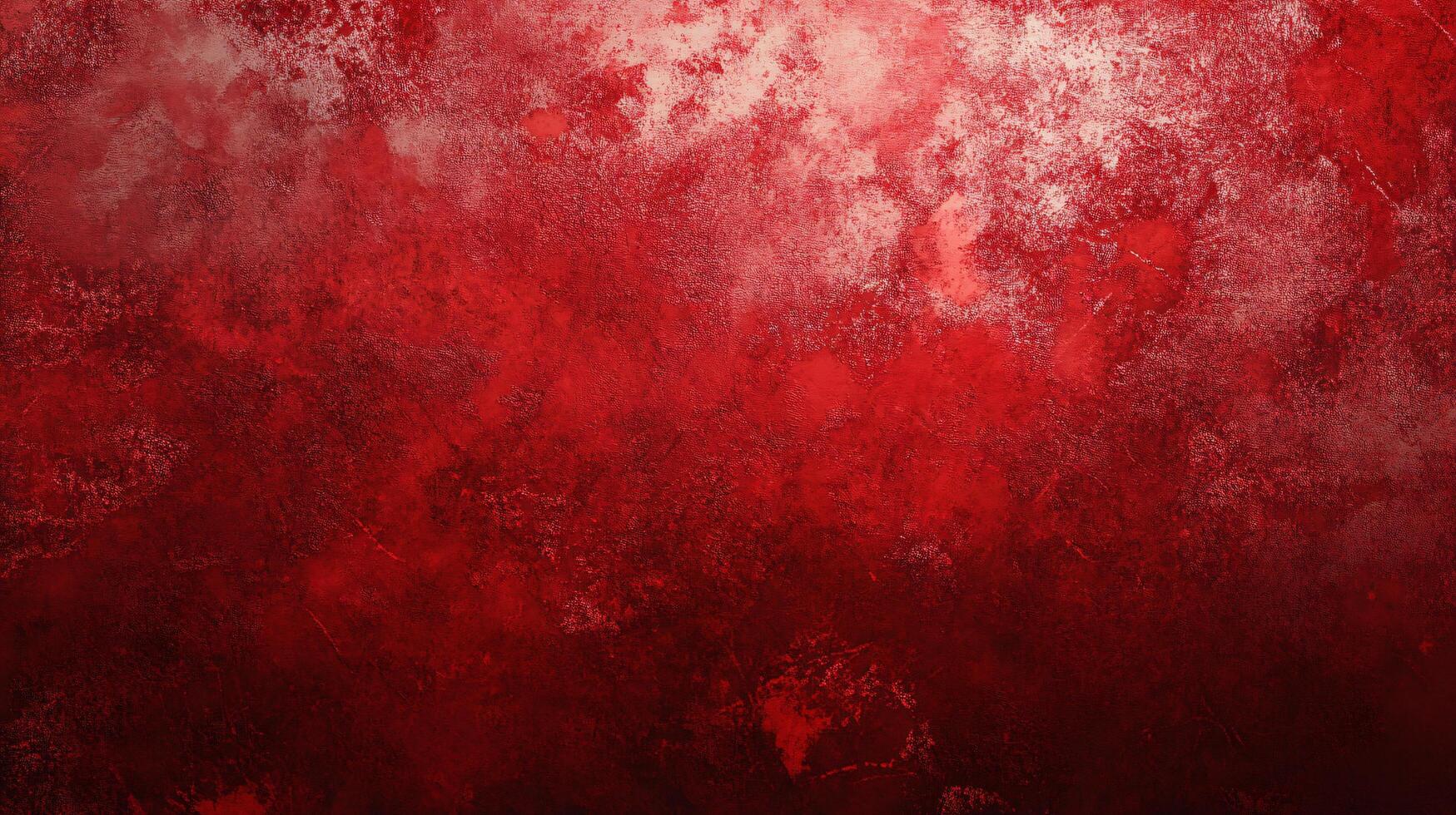 Red grunge background ideal for websites, blogs or marketing campaigns, showing a textured wall and a vignette effect photo