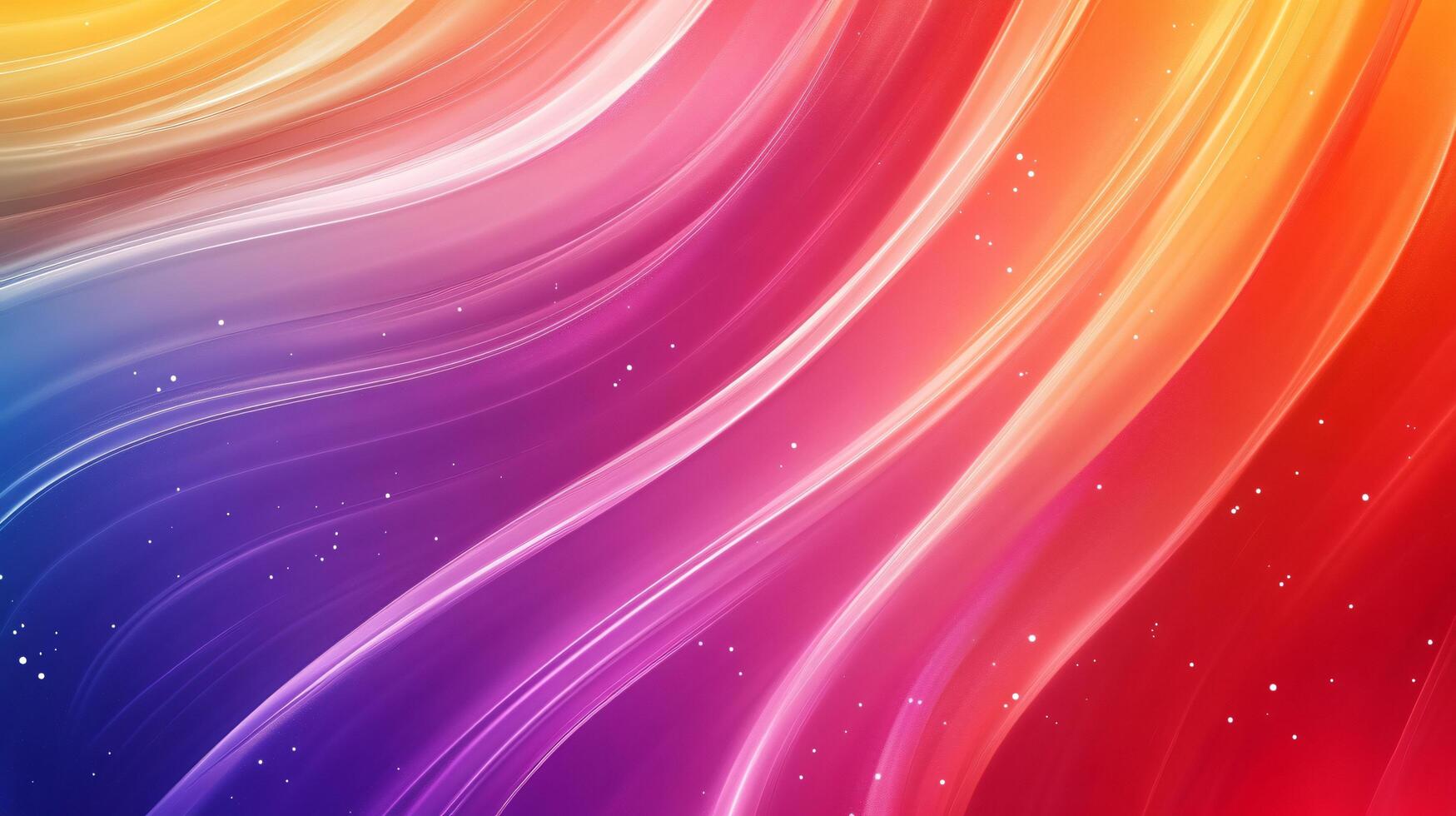 Smooth curves and glowing particles creating a vibrant and dynamic abstract design photo