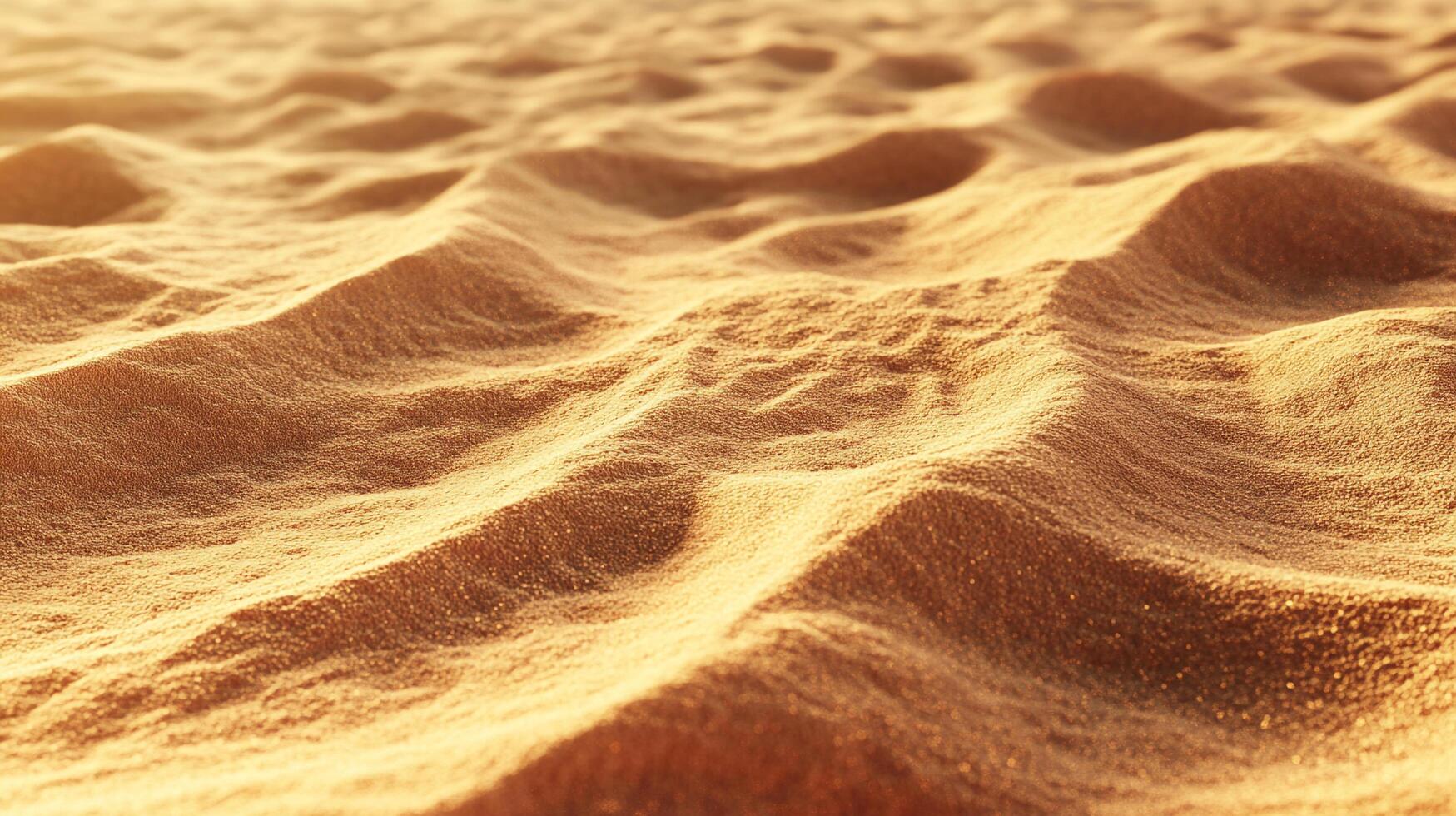 Golden sand dunes under a warm light, texture and shape showing nature's patterns. Minimalist desert scenic. Dunescape. photo