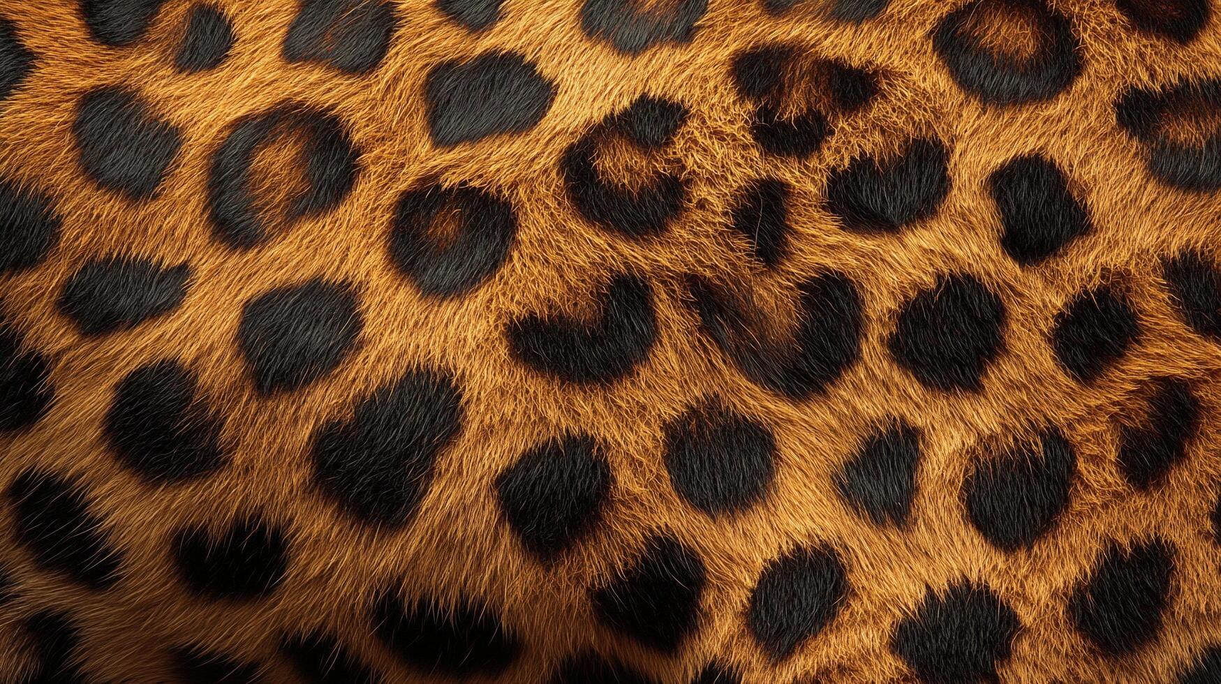 Close-up on distinctive pattern of dark spots on tan background. An intricate texture is revealed, creating a visually engaging composition. photo
