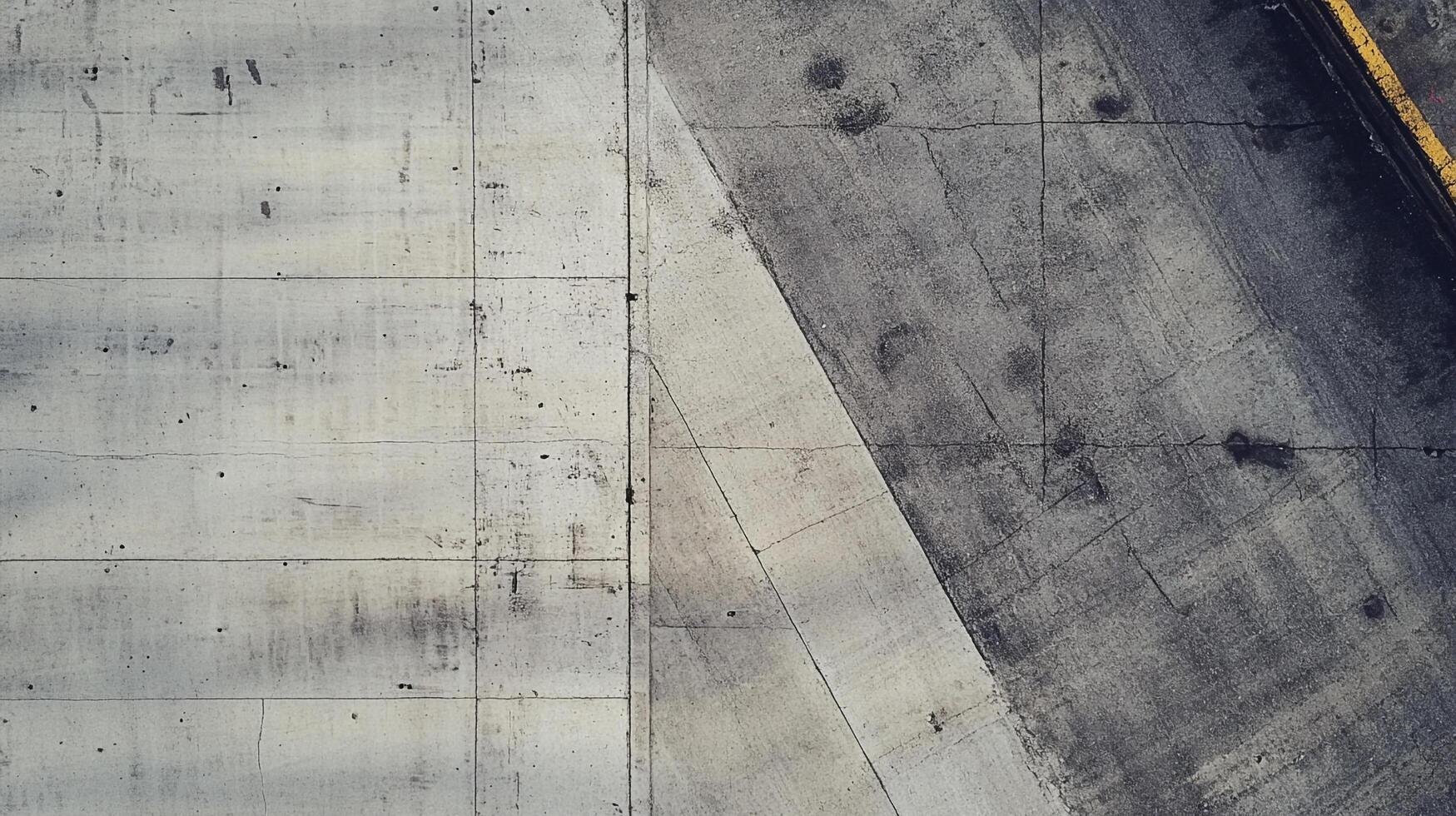 Concrete surface shows aging with geometric precision. A minimalist composition highlighting texture and abstract patterns. photo