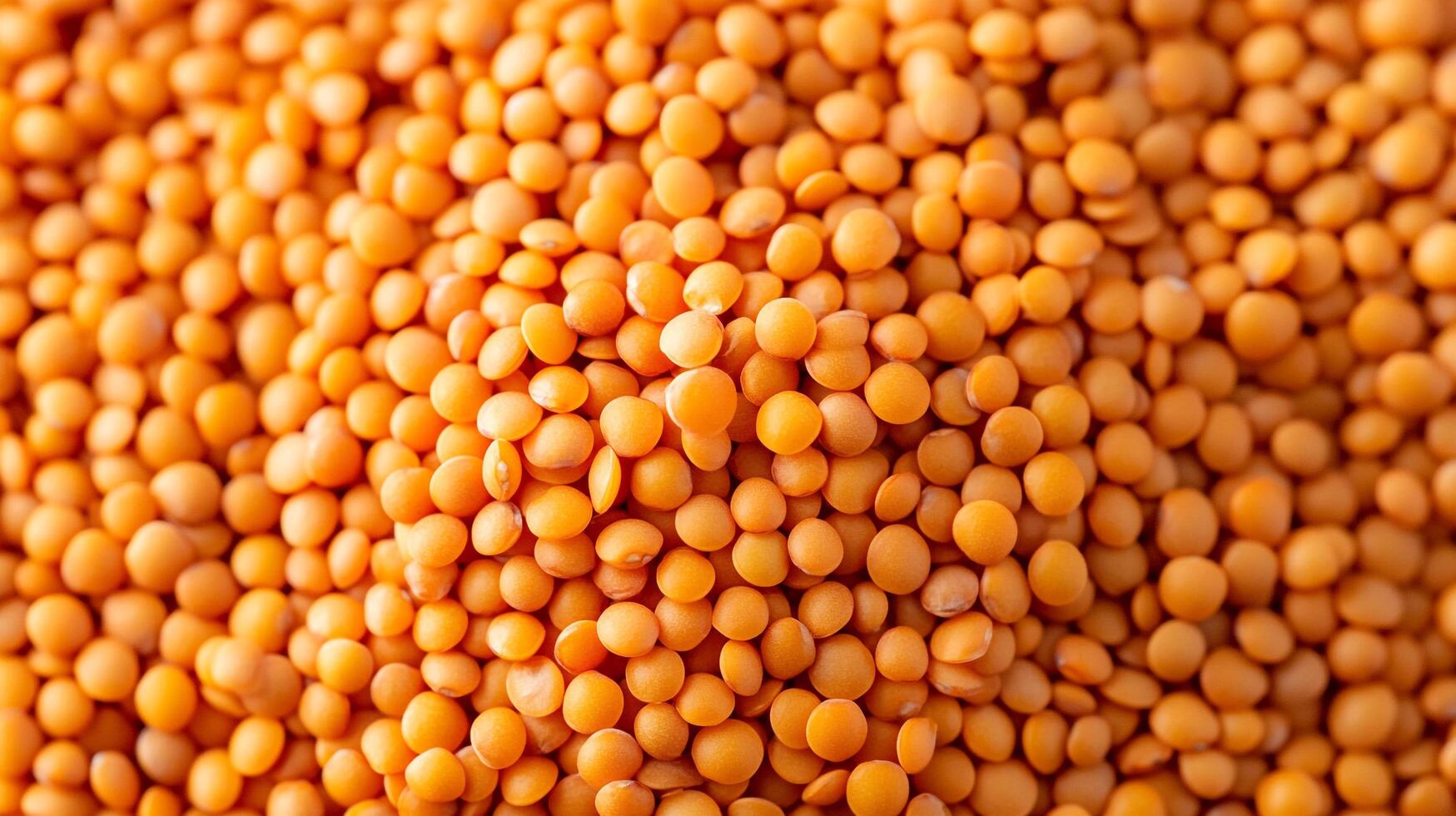 A mountain of vibrant, orange lentils, nutritious and ready to cook for a healthy, delicious meal. Great source of plant-based protein. photo