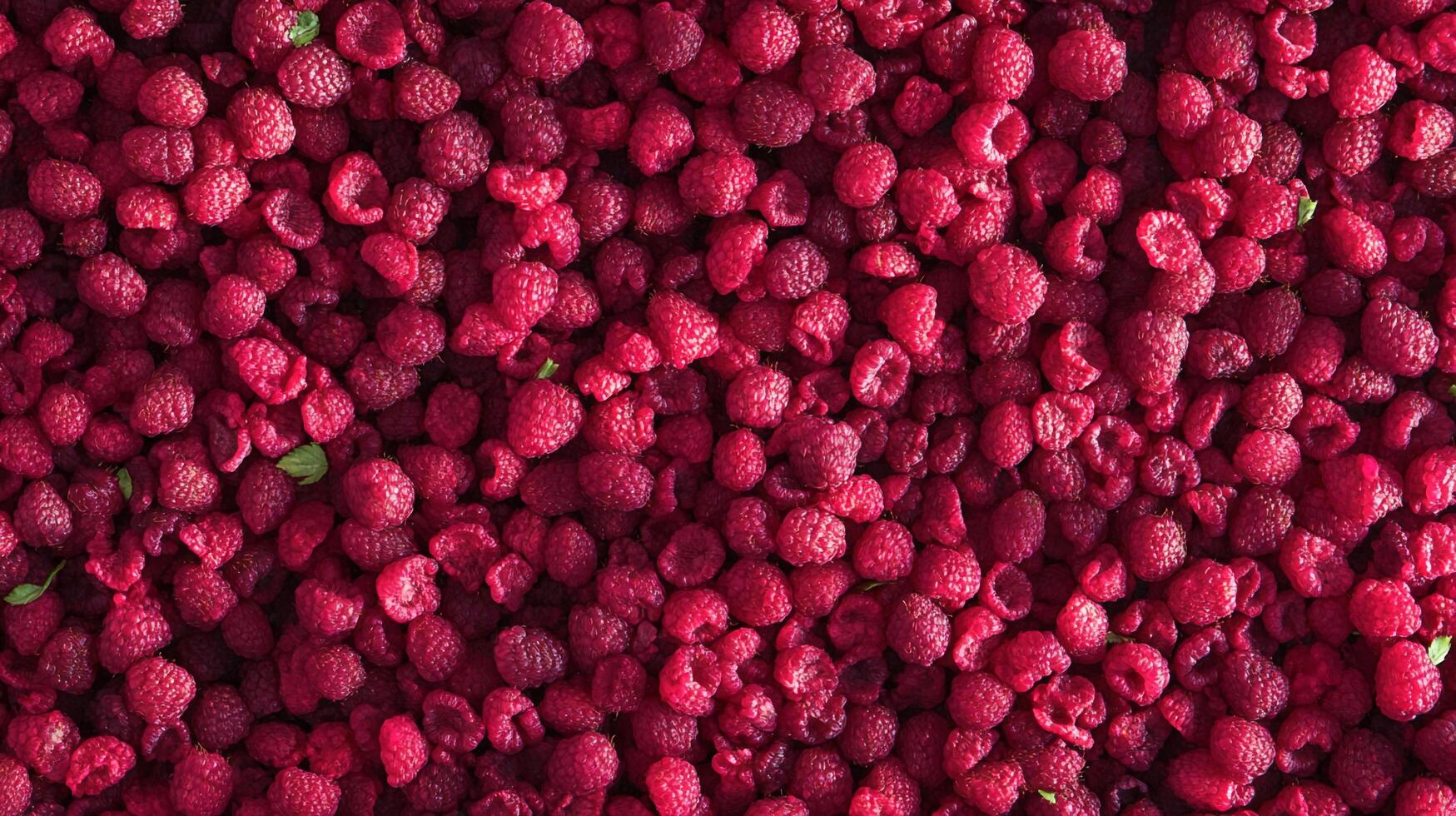 Vibrant raspberry abundance, a delightful close-up of fresh, juicy berries, perfect for summer treats and healthy snacks. photo